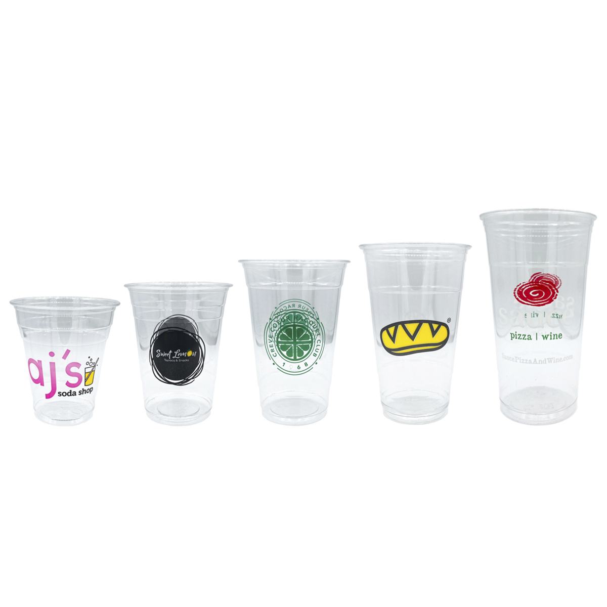 24 oz Custom Plastic Cups with Logo - Your Brand Cafe