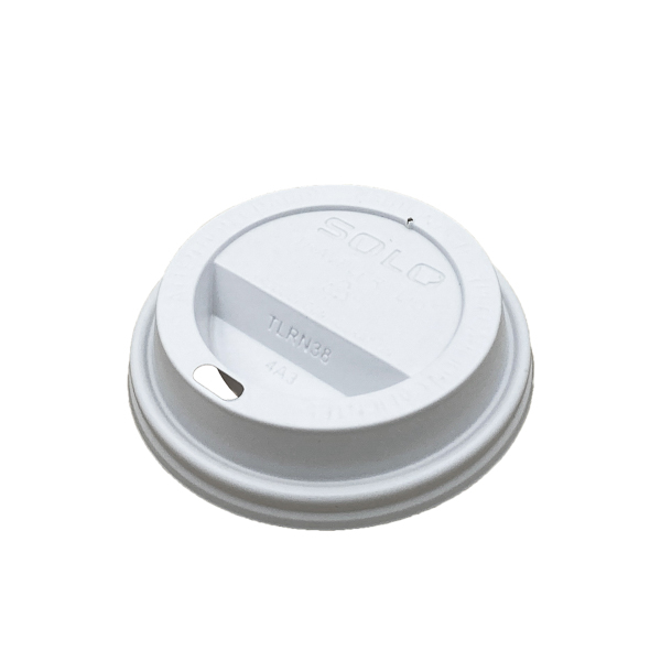 90mm White Dome Hot Cup Lid